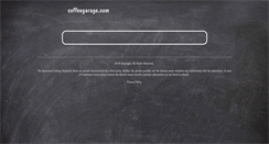 Desktop Screenshot of coffeegarage.com